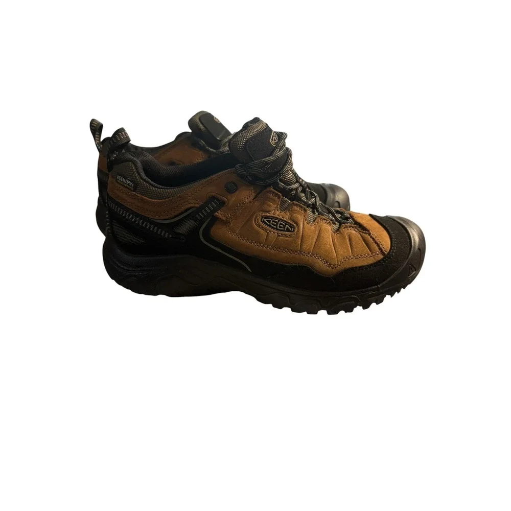 Keen Targhee III Waterproof Hiking Shoes Brown Black Mens 9 1028997 Low Trail